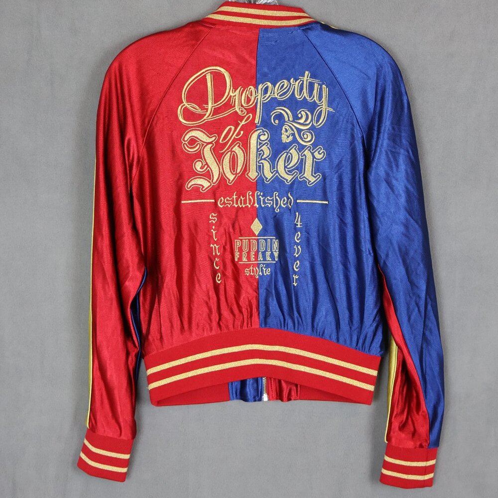 Suicide Squad Harley Quinn Bomber Jacket Womens Small Joker Cosplay Hot Topic